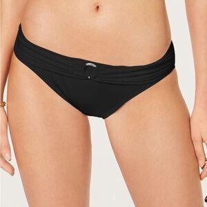 MICHAEL KORS Women's Stretch Logo-Ring Full Coverage Bikini Swimsuit Bottom slim